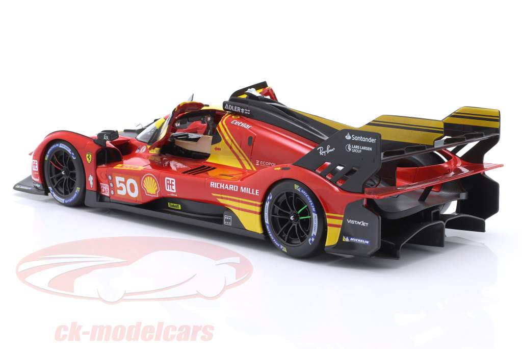 Ferrari 499P #50 6° WEC Qatar 2024 Molina, Nielsen, Fuoco 1:18 Bburago
