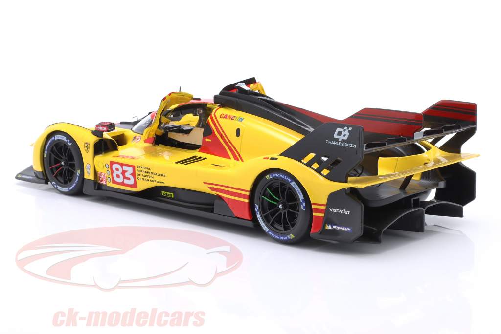 Ferrari 499P #83 第四名 WEC 卡塔尔 2024 Kubica, Shwartzman, Ye 1:18 Bburago