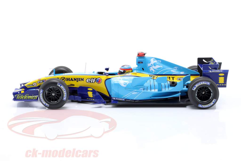 F. Alonso Renault R25 #5 2nd British GP Formula 1 World Champion 2005 1:18 Minichamps