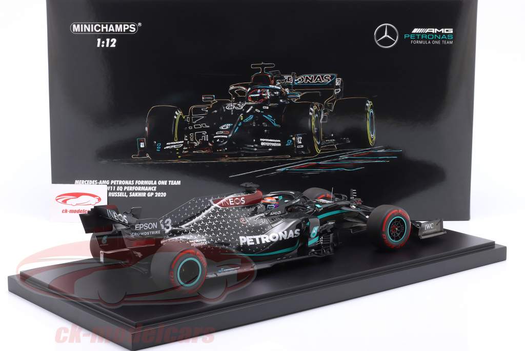 George Russell Mercedes-AMG F1 W11 #63 Sakhir GP formule 1 2020 1:12 Minichamps