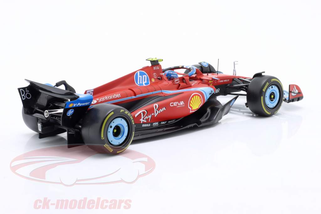 Carlos Sainz jr. Ferrari SF-24 #55 5th Miami GP Formel 1 2024 1:18 Bburago