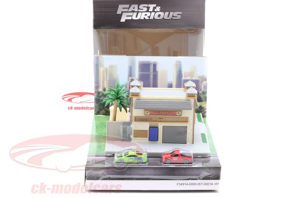 Dom Toretto's cafetería Fast & Furious Diorama-Set Jada Toys