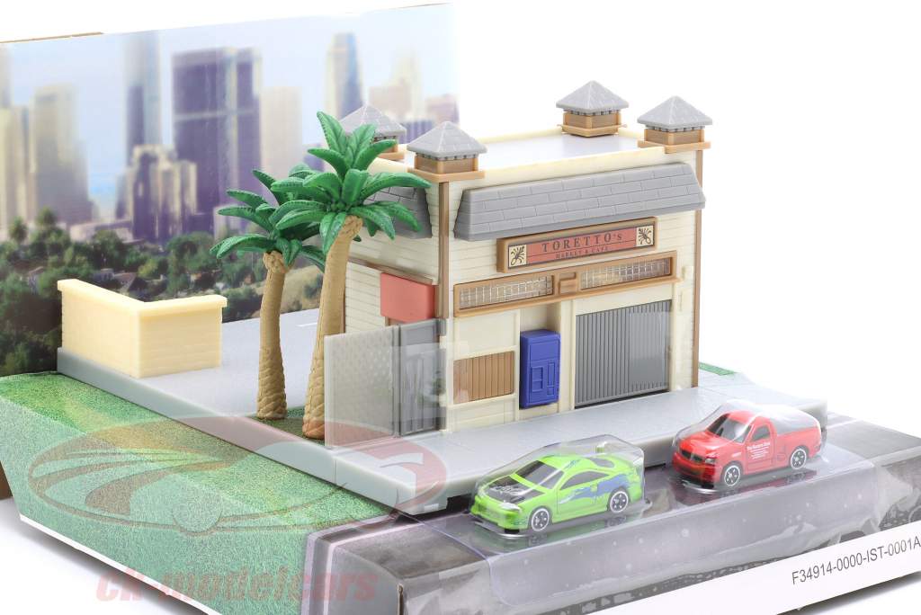 Dom Toretto's cafetería Fast & Furious Diorama-Set Jada Toys