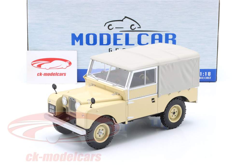 Land Rover Serie 1 Ano de construção 1957 bege claro 1:18 ModelCar Group