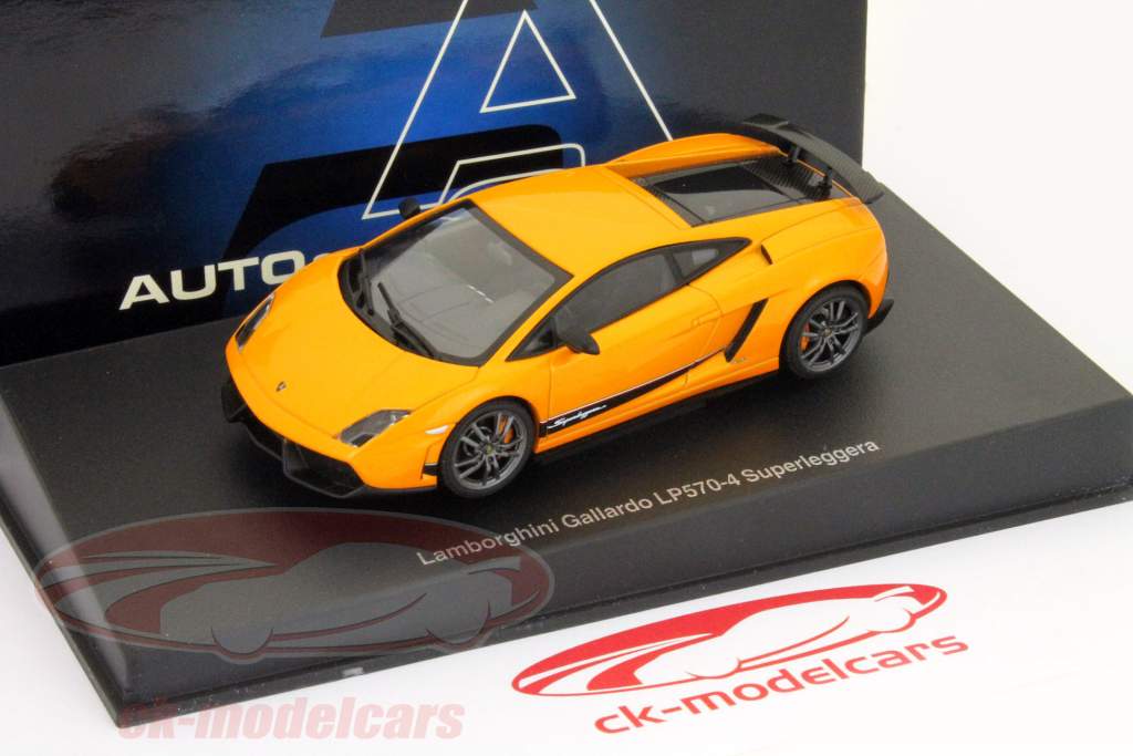 Lamborghini Gallardo LP570-4 Superleggera Jaar 2010 oranje 1:43 AUTOart