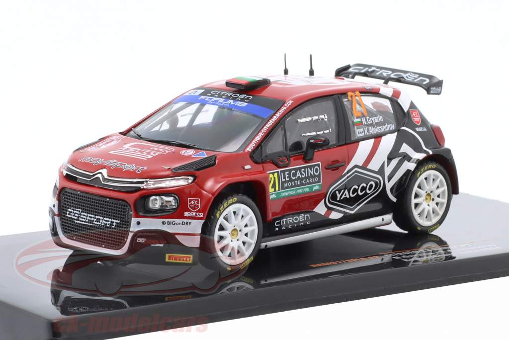 Citroen C3 Rally2 #21 10e Rallye Monte Carlo 2024 Gryazin, Aleksandrov 1:43 Ixo