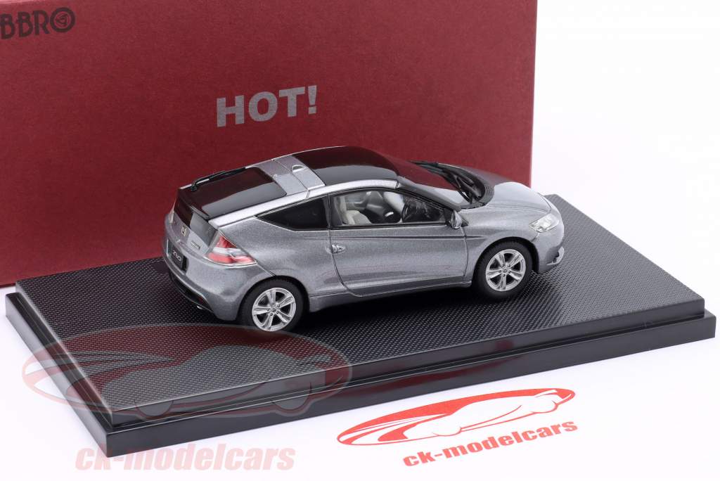 Honda CR-Z Année de construction 2010 argent métallique 1:43 Ebbro