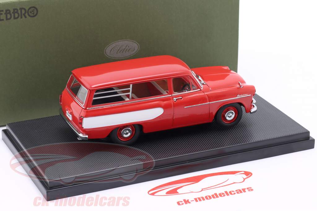 Toyopet Masterline Light Van Bouwjaar 1959 rood 1:43 Ebbro
