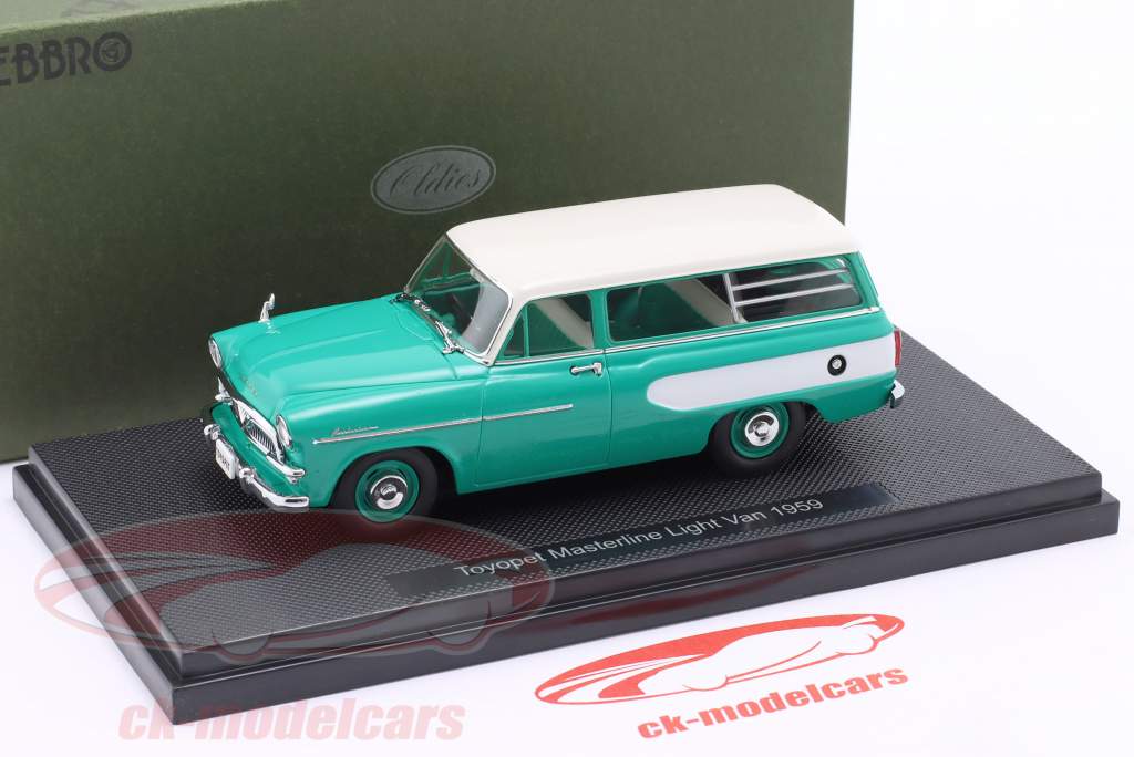 Toyopet Masterline Light Van Année de construction 1959 vert / blanc 1:43 Ebbro