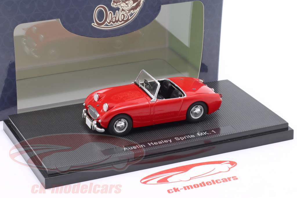 Austin Healey Sprite Mk1 Byggeår 1958 rød 1:43 Ebbro