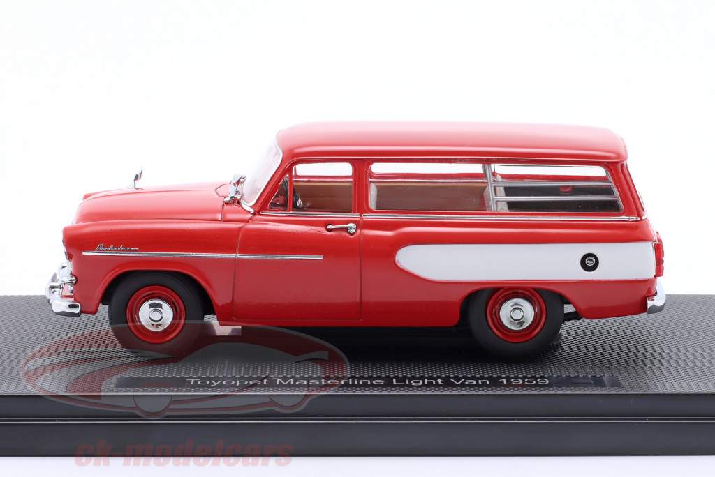 Toyopet Masterline Light Van 建設年 1959 赤 1:43 Ebbro