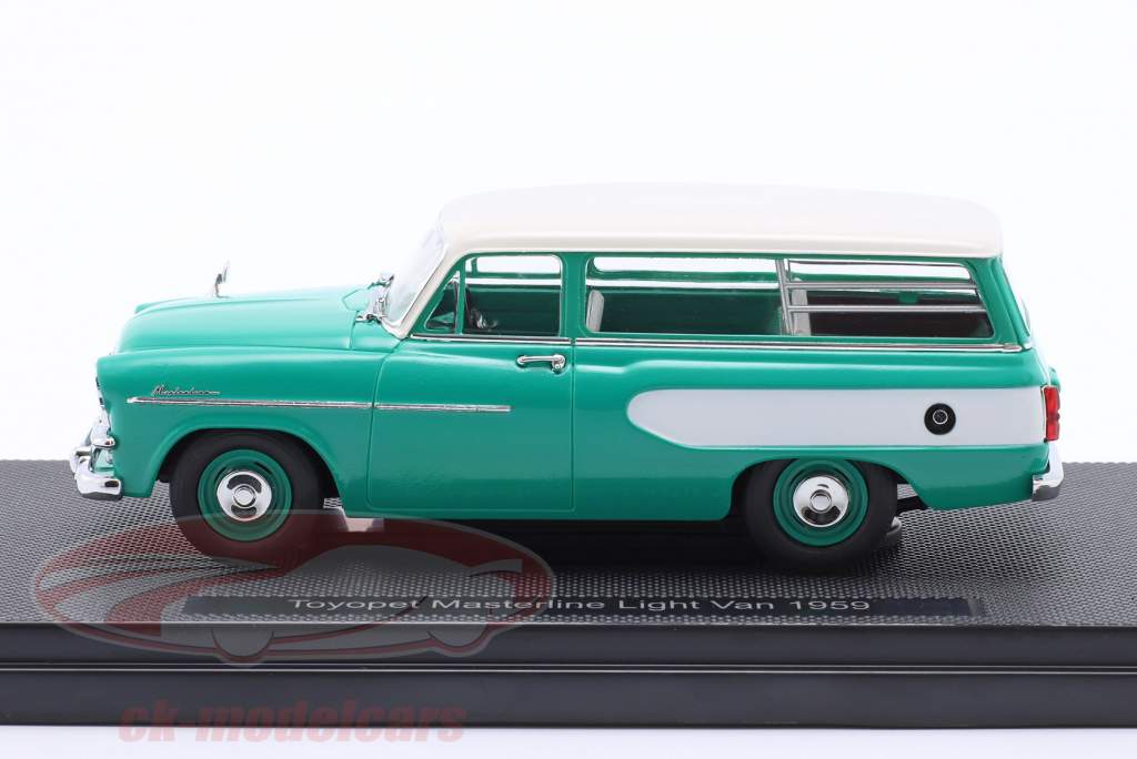 Toyopet Masterline Light Van 建造年份 1959 绿色的 / 白色的 1:43 Ebbro