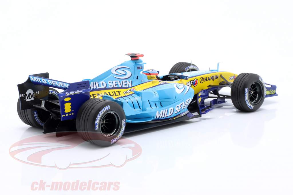 Fernando Alonso Renault R25 #5 3 brasiliansk GP formel 1 Verdensmester 2005 1:18 Minichamps