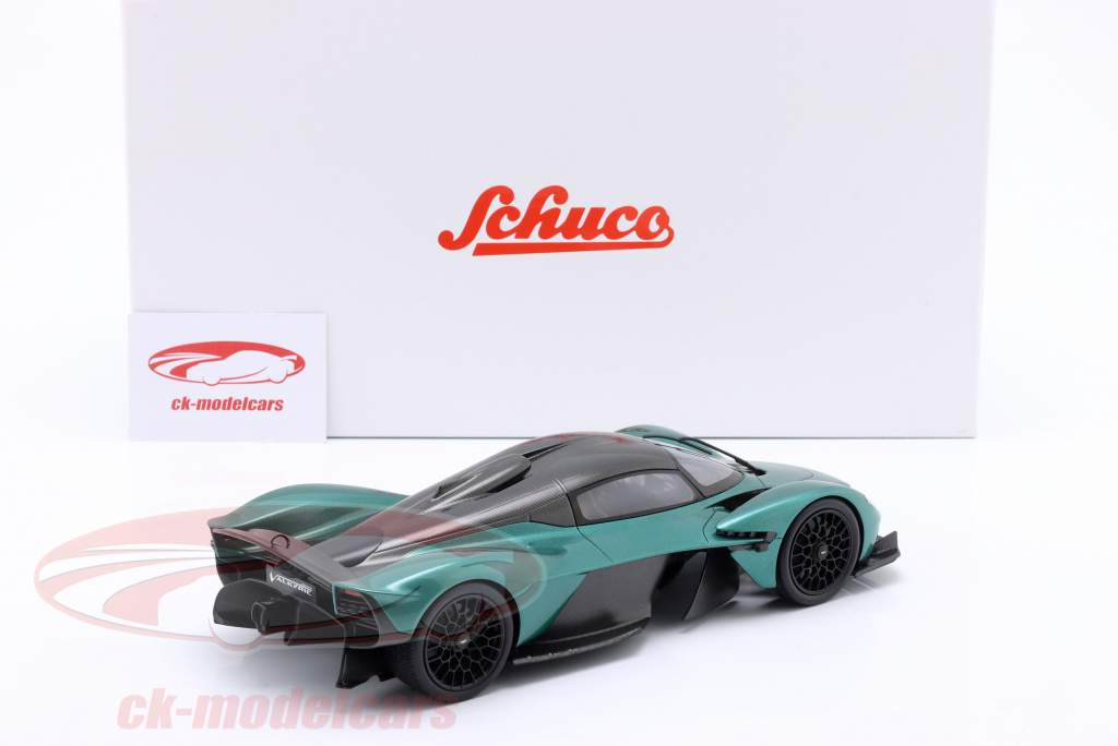 Aston Martin Valkyrie Byggeår 2021 grøn metallisk 1:18 Schuco