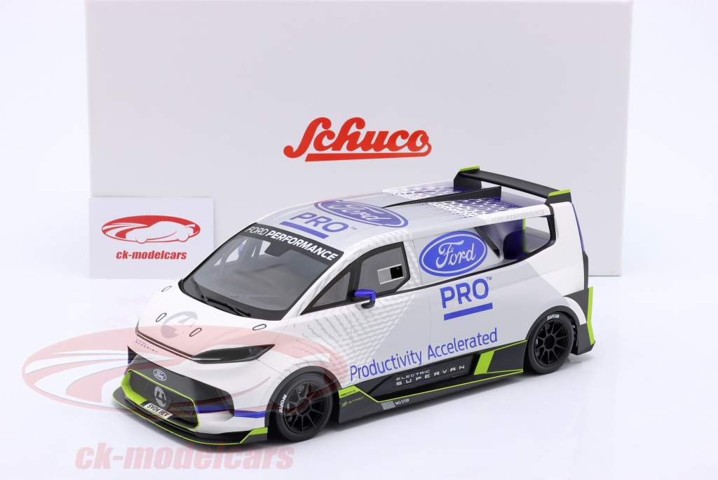 Ford Transit Supervan 4 Год постройки 2022 белый / серый 1:18 Schuco