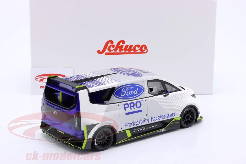 Ford Transit Supervan 4 Год постройки 2022 белый / серый 1:18 Schuco