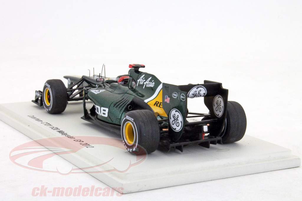 Formula 1 2011 (輸入版)★美品 Spark 1:43 H. Kovalainen Caterham CT01 #20 Malaysian GP