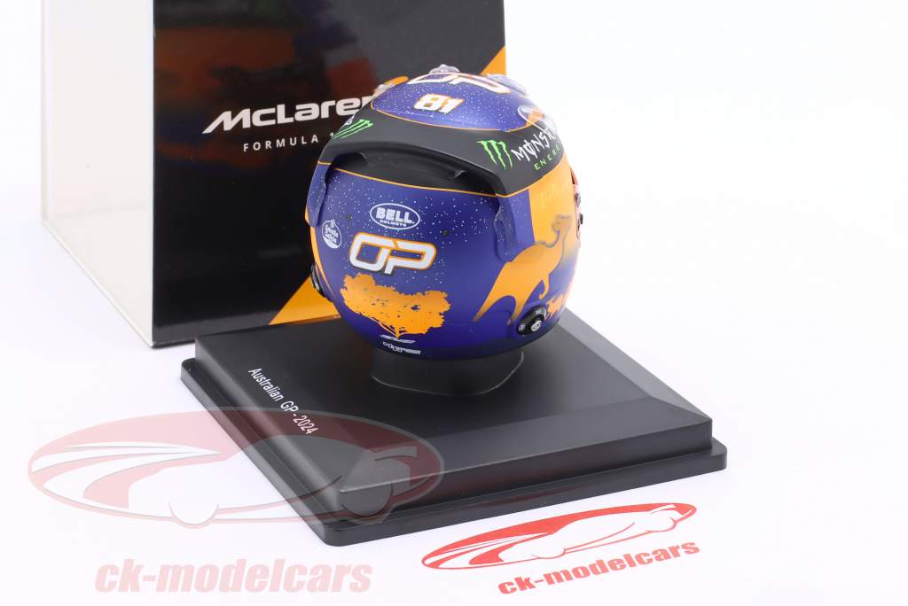 Oscar Piastri McLaren F1 Team #81 4° australiano GP formula 1 2024 casco 1:5 Spark