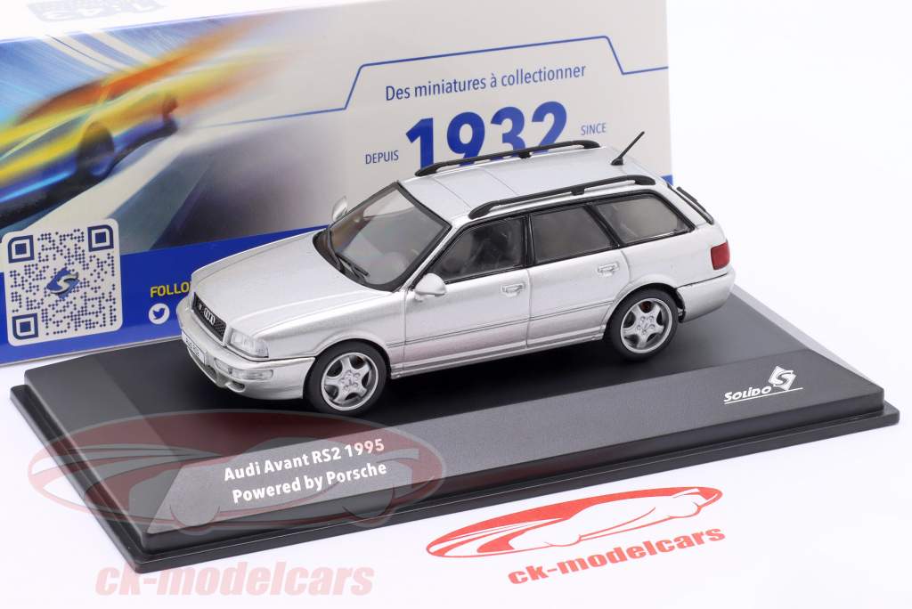 Audi Avant RS2 Année de construction 1995 polaire argent 1:43 Solido