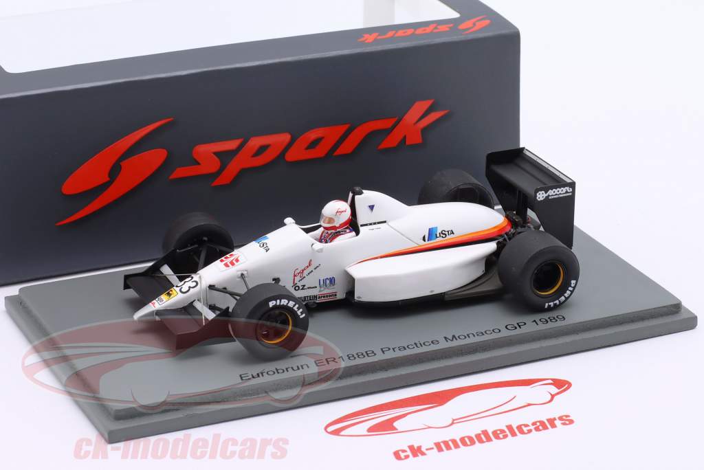 Spark 1:43 Gregor Foitek Eurobrun ER188B #33 Practice Monaco