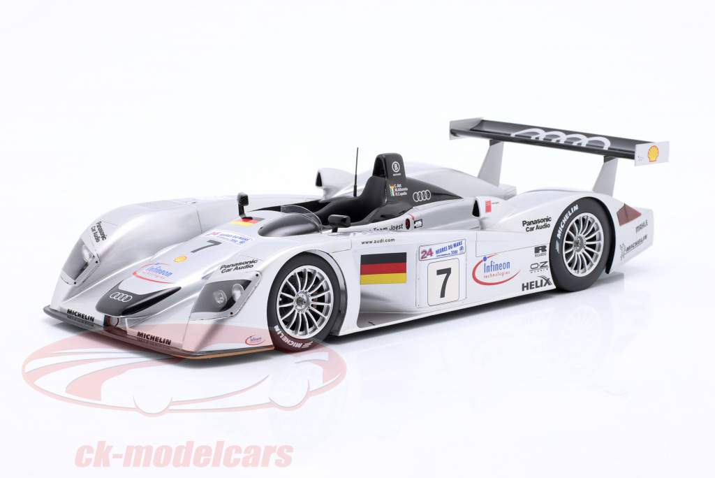Spark 1:18 Audi R8 #7 3位 24h LeMans 2000 Alboreto, Capello