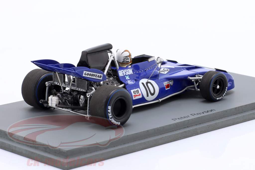 Peter Revson Tyrrell 001 #10 美国 GP 公式 1 1971 1:43 Spark