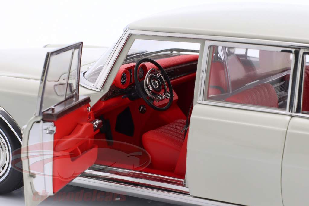 Mercedes-Benz 600 Pullman (W100) Année de construction 1963-1981 blanc-gris 1:18 NZG