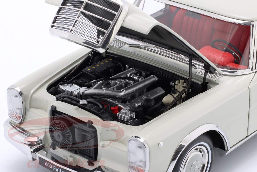 Mercedes-Benz 600 Pullman (W100) Bouwjaar 1963-1981 witgrijs 1:18 NZG