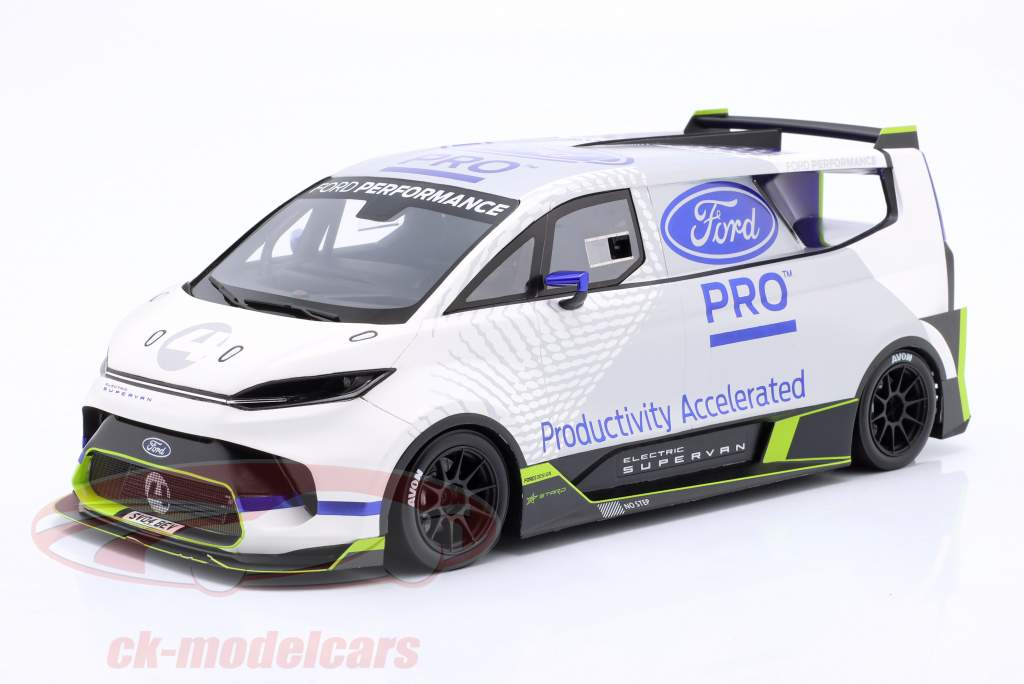 Ford Transit Supervan 4 Год постройки 2022 белый / серый 1:18 Schuco