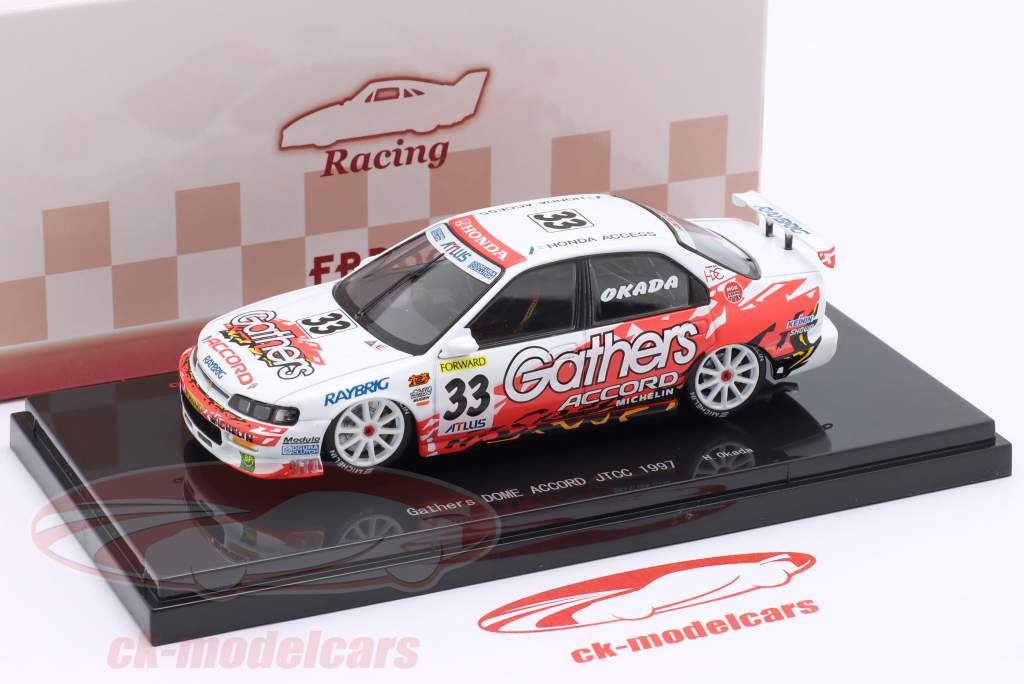 Ebbro 1:43 Honda Accord #33 JTCC 1997 Okada 45135 model car