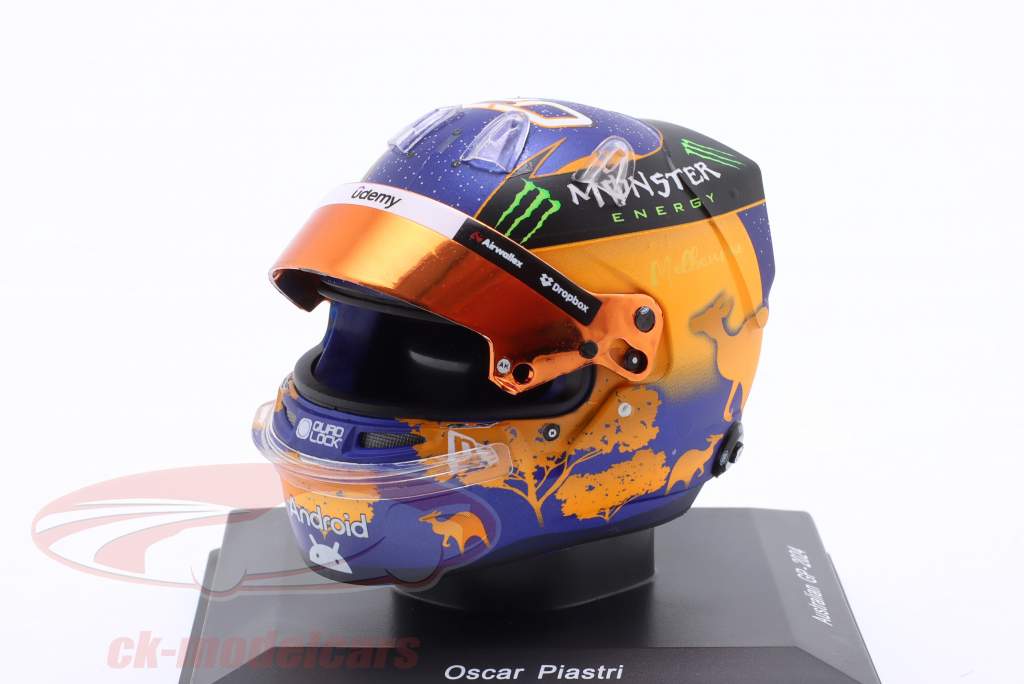 Oscar Piastri McLaren F1 Team #81 4° australiano GP formula 1 2024 casco 1:5 Spark