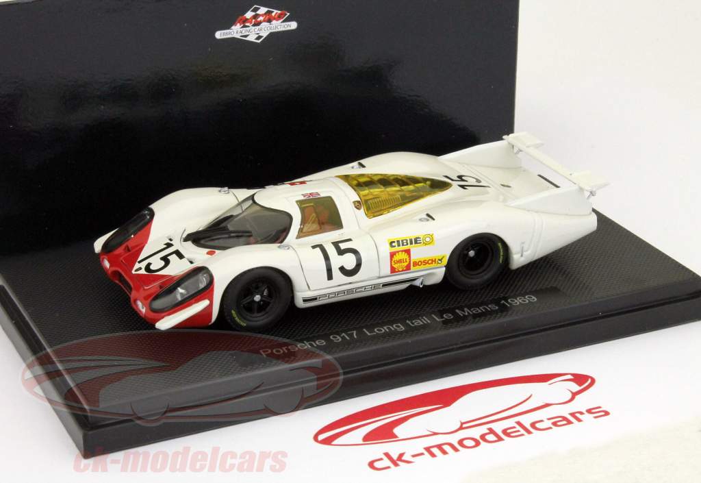 Ebbro 1:43 ポルシェ917ロングテール＃15 24時間ルマン1969