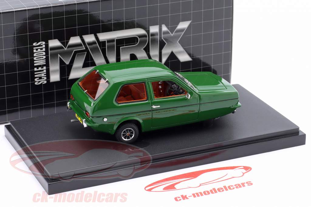 Reliant Robin Saloon 3-Wheel Год постройки 1973-1981 зеленый 1:43 Matrix