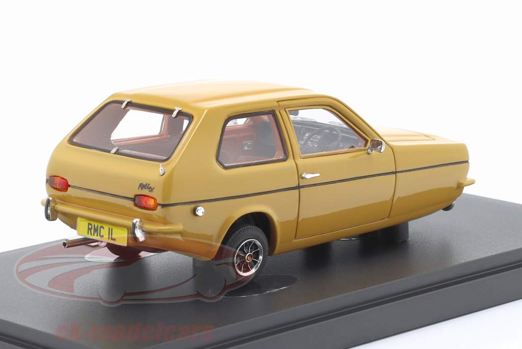 Reliant Robin Saloon 3-Wheel 建設年 1973-1981 黄色 1:43 Matrix
