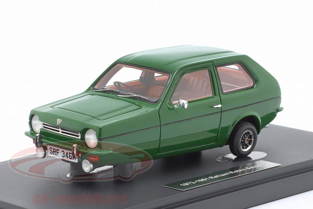 Reliant Robin Saloon 3-Wheel Год постройки 1973-1981 зеленый 1:43 Matrix