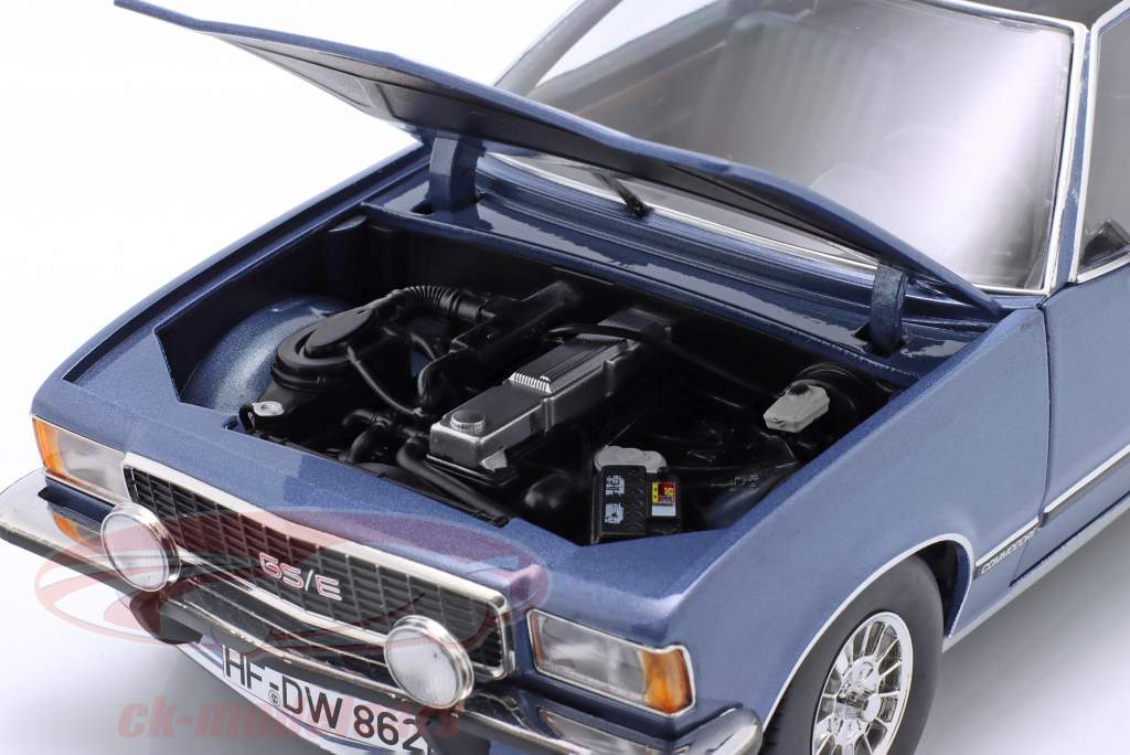 Opel Commodore B GS/E Coupe Baujahr 1975 blau metallic 1:18 TOURING