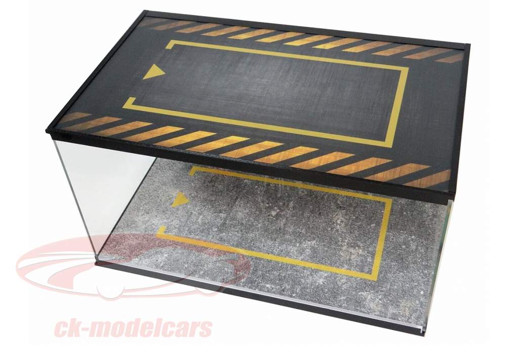 Vitrine diorama Conception de garages avec Éclairage LED 1:18 Dioramatoys