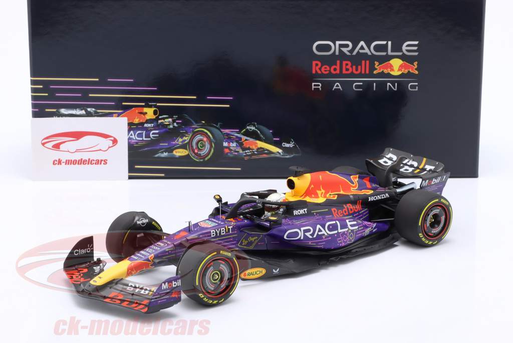 M. Verstappen Red Bull RB19 #1 gagnant Las Vegas GP formule 1 Champion du monde 2023 1:18 Minichamps