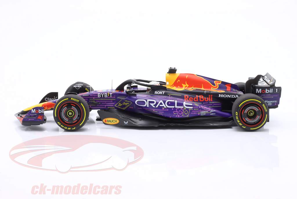 M. Verstappen Red Bull RB19 #1 gagnant Las Vegas GP formule 1 Champion du monde 2023 1:18 Minichamps