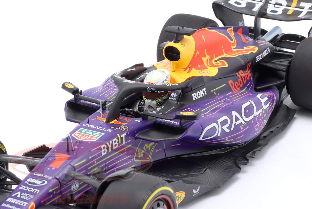 M. Verstappen Red Bull RB19 #1 gagnant Las Vegas GP formule 1 Champion du monde 2023 1:18 Minichamps