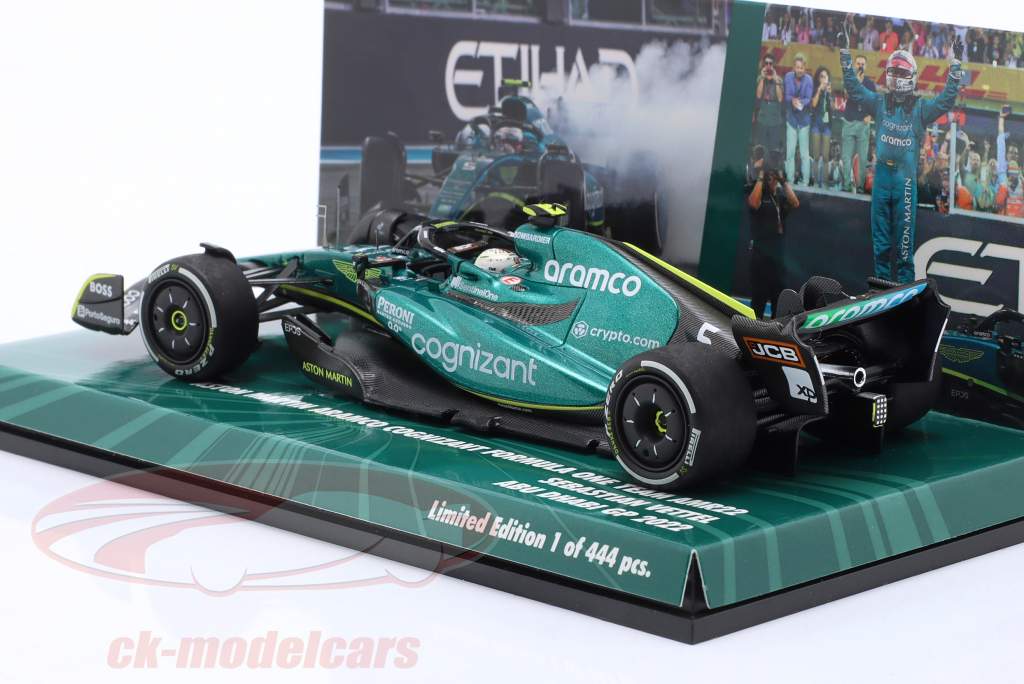S. Vettel Aston Martin AMR22 #5 Last Race Abu Dhabi GP fórmula 1 2022 1:43 Minichamps