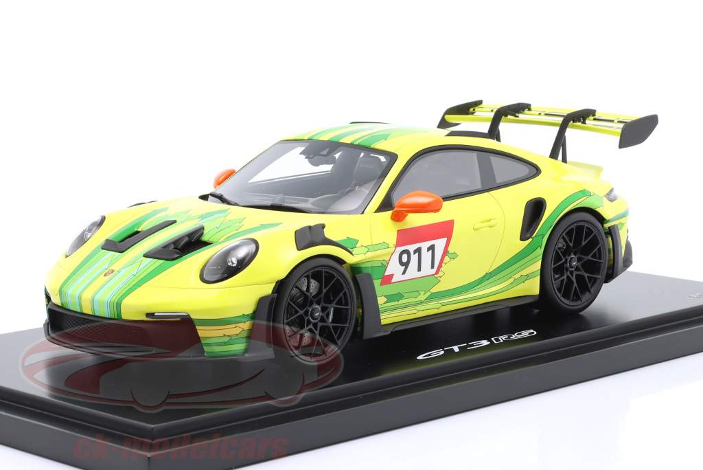 Porsche 911 (992) GT3 RS #911 Manthey Grello Peinture 1:18 Spark