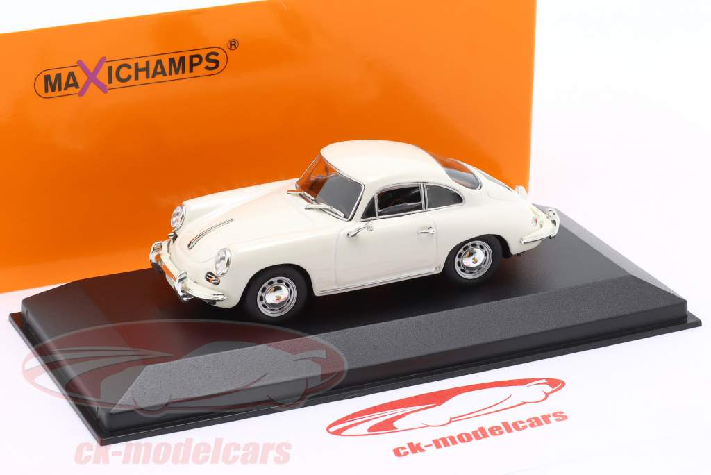 Porsche 356 C Coupe Baujahr 1965 weiß 1:43 Minichamps