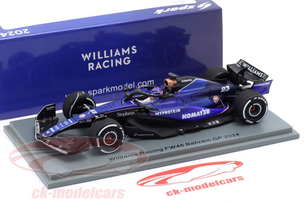 Spark 1:43 Alex Albon Williams FW46 #23 Bahrain GP Formula 1