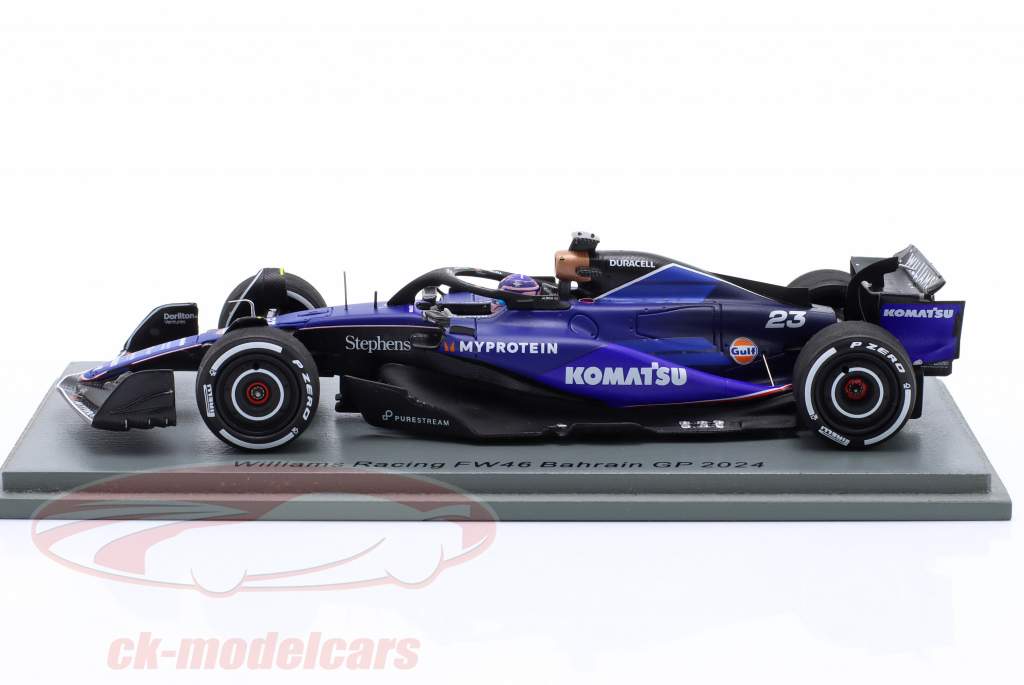 Williams Racing FW46 バーレーンGP 2024 1/43 Spark 1:43 Alex Albon Williams FW46 #23 Bahrain GP Formula 1