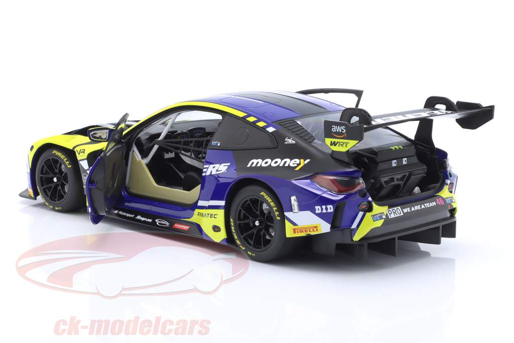 BMW M4 GT3 #46 Presentation Car 2023 Team WRT Valentino Rossi 1:18 Minichamps