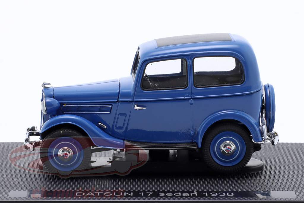 Datsun 17 Sedan Bouwjaar 1938 blauw 1:43 Ebbro