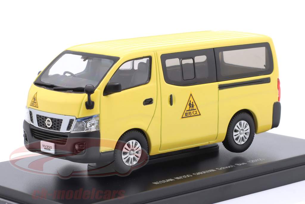 Nissan NV350 Caravan Scuolabus Anno di costruzione 2012 giallo 1:43 Ebbro