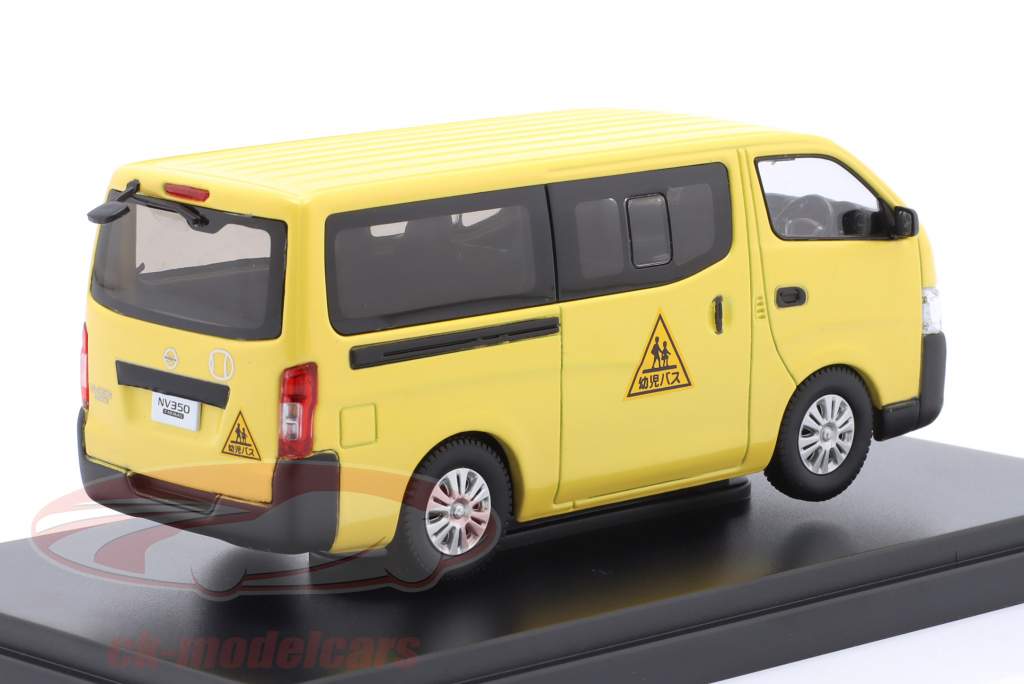 Nissan NV350 Caravan Scuolabus Anno di costruzione 2012 giallo 1:43 Ebbro