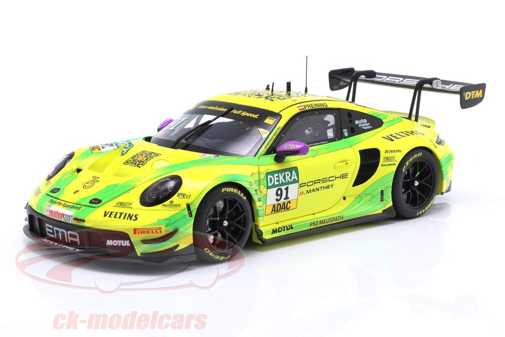 Porsche 911 GT3 R #91 Sieger Norisring DTM Champion 2023 Preining Manthey Grello 1:18 Minichamps